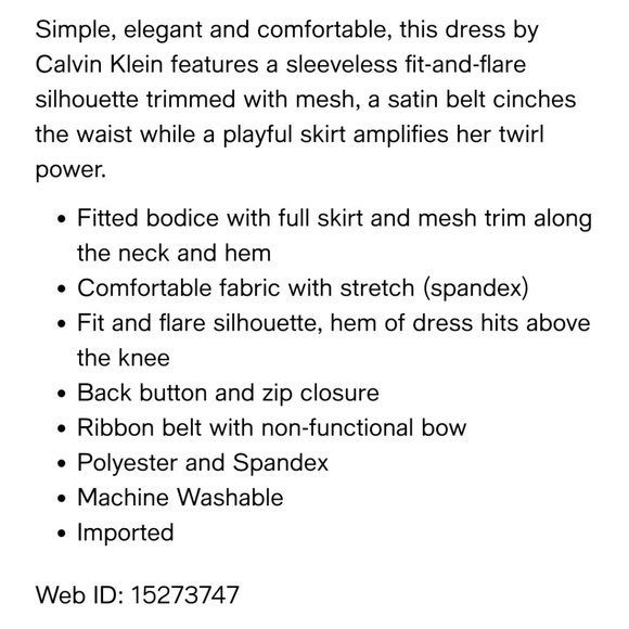 Red Dress new with tags Calvin Klein - Picture 2 of 2